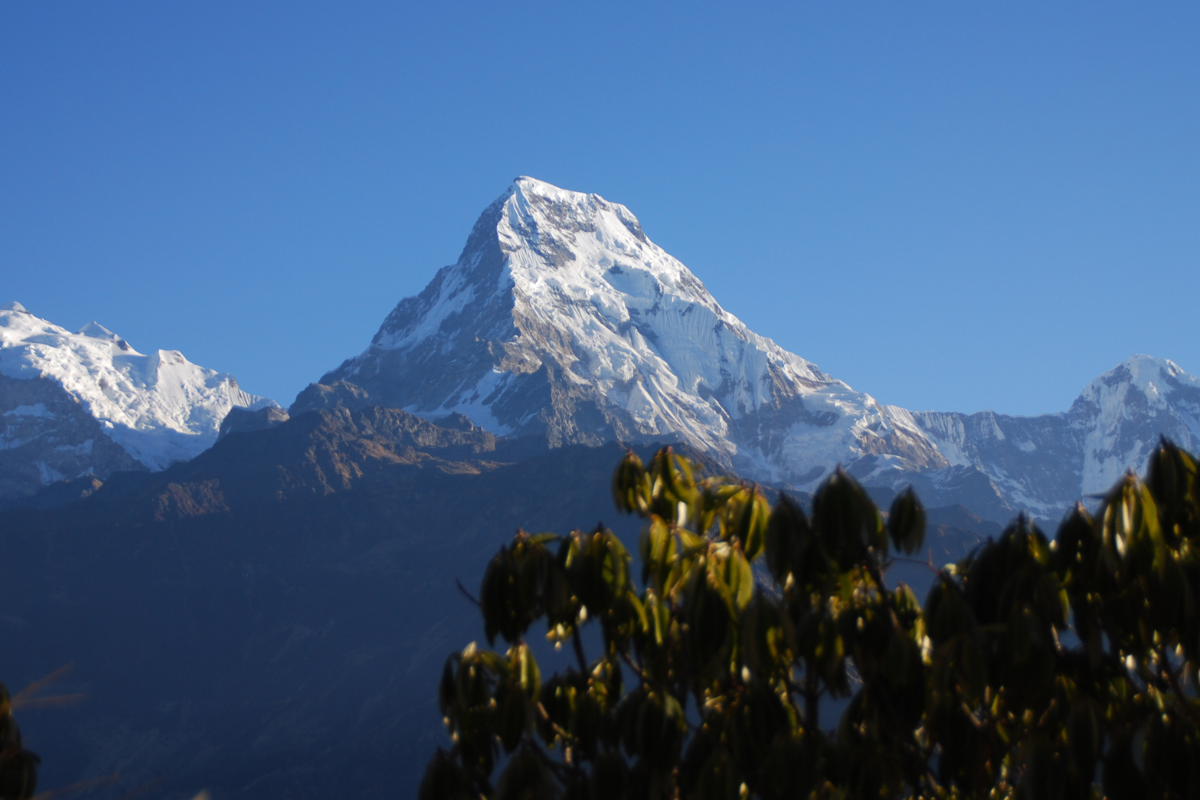 Az Annapurna csúcsa Nepálban