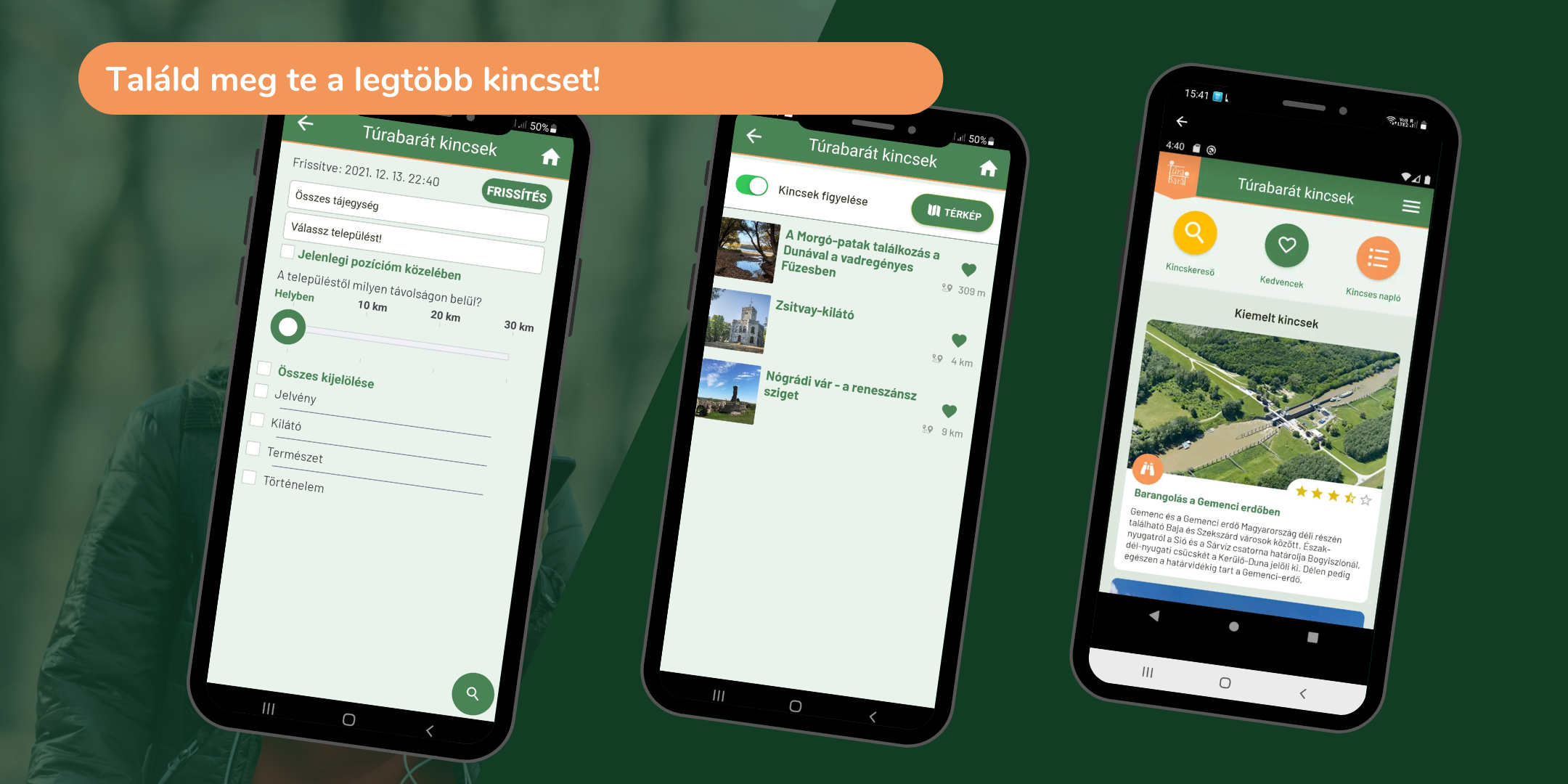 Túrabarát Kincsek túra app letöltés 2